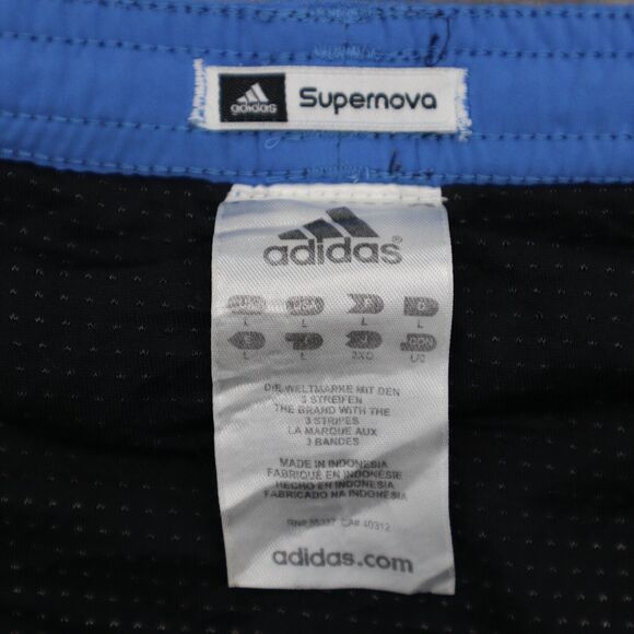 Adidas Shorts Mens L Black Supernova Pull On Active Fitness Work Out Bottoms - Picture 2 of 15